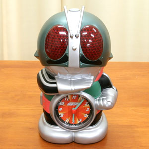 大特価品 MASKED RIDER CLOCK 仮面ライダー ４０周年 目覚まし時計 