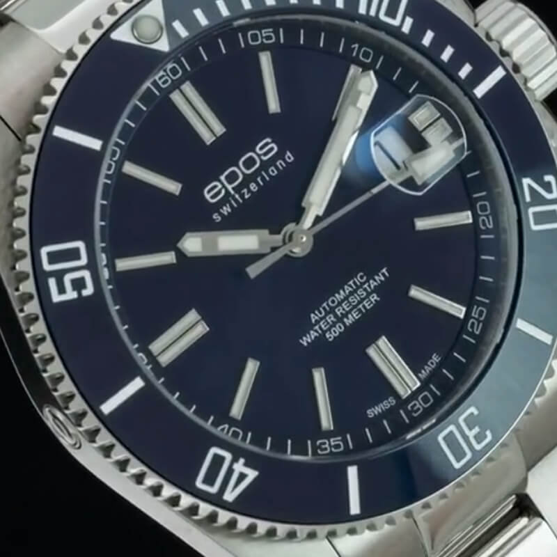 EPOS(エポス)/3504 Diver/ダイバーズウォッチ/3504BL ブルー 腕時計