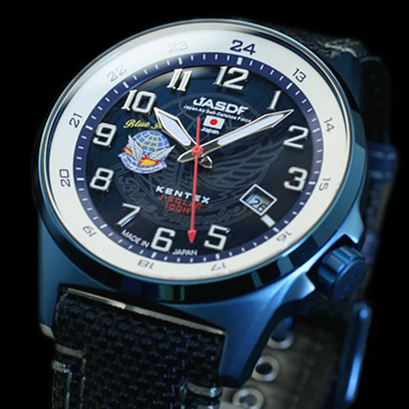 腕時計　ケンテック JASDF　航空自衛隊ブルー