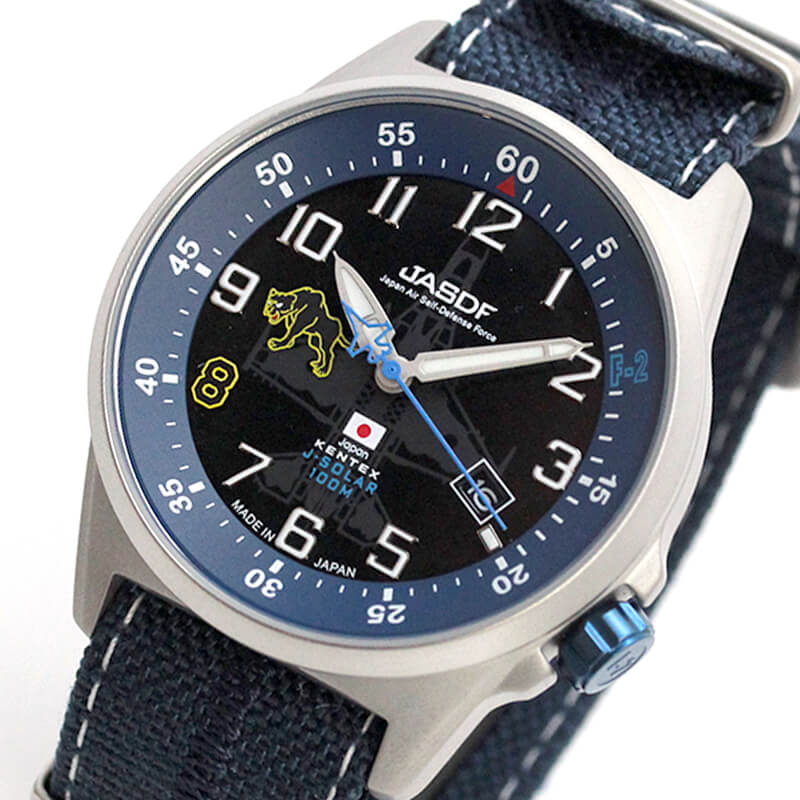 日本製ソーラークロノグラフKENTEX 腕時計 ケンテックス 航空自衛隊 JASDF