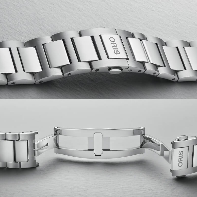 オリス（ORIS) ビッグクラウンポインターデイト キャリバー403 40mm 腕時計 403 7799 4067-07 8 20 06 （グリーン/メタルブレスレット）