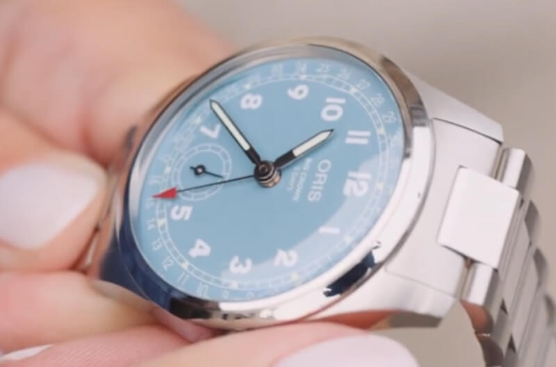 オリス（ORIS) ビッグクラウンポインターデイト キャリバー473(手巻き) 38mm 腕時計 473 7786 4065-07 8 19 06 （ブルー）