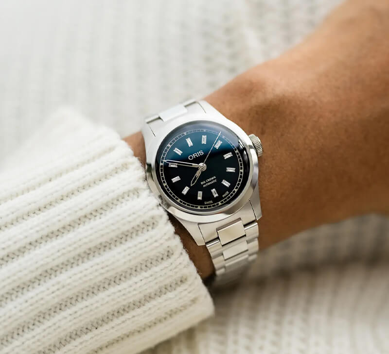 オリス(ORIS) ビッグクラウン 34mm 腕時計 531 7797 4094-07 8 17 06 (ブラック)
