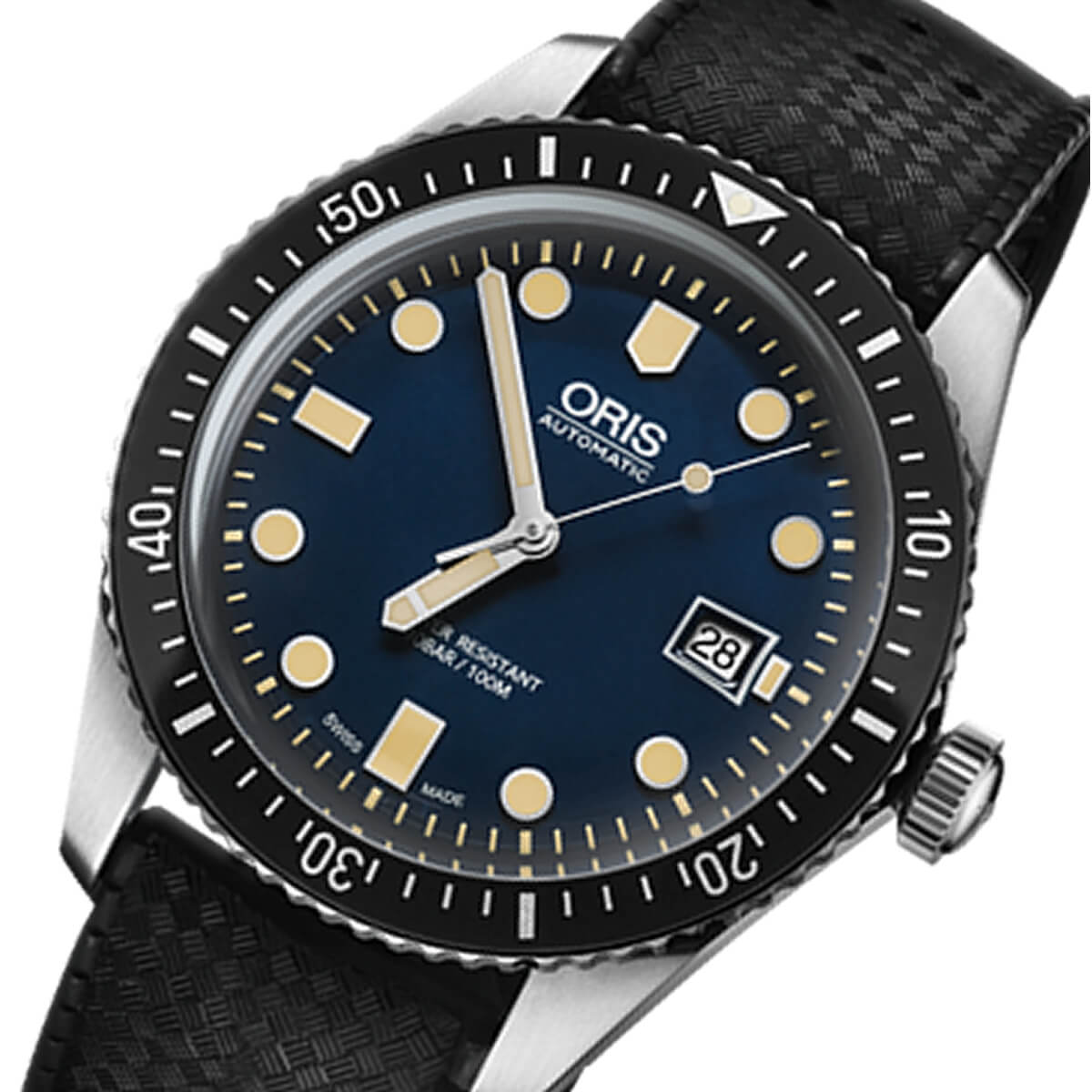 ORIS ダイバーズ65 復刻モデル デイト 自動巻 メンズ 腕時計 ラバー