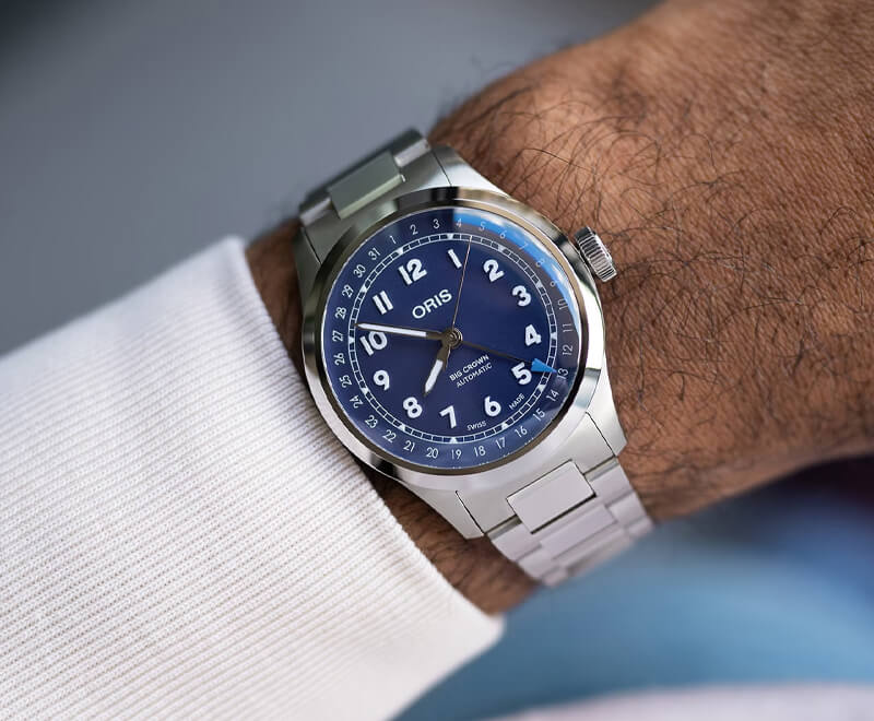 オリス(ORIS) ビッグクラウンポインターデイト 40mm 腕時計 754 7798 4068-07 8 20 06(ライラック)