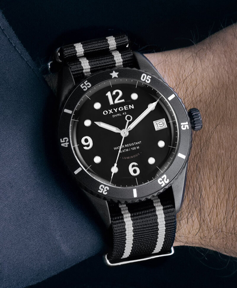 オキシゲン OXYGEN 腕時計 ダイバーレジェンド 42 BENGAL L-D-BEN-42 (224326) テキスタイルベルト 