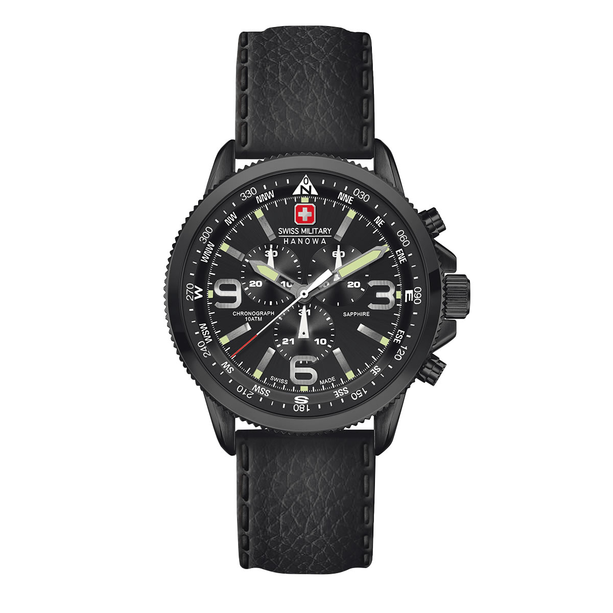 在庫限定品スイスミリタリー GROVANA 定価599ユーロ 50mm 時計