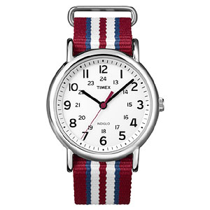 TIMEX（タイメックス）腕時計/ウィークエンダー セントラルパーク/ホワイト×レッド・ブルー・ホワイト【T2N746】