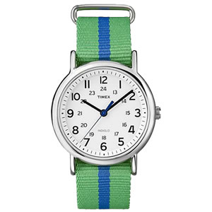 TIMEX(タイメックス)腕時計/ウィークエンダー セントラルパーク グリーン×ブルー T2P143