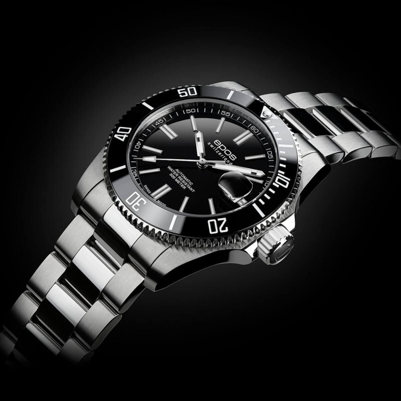 EPOS(エポス)/3504 Diver/ダイバーズウォッチ/3504BK ブラック 腕時計 