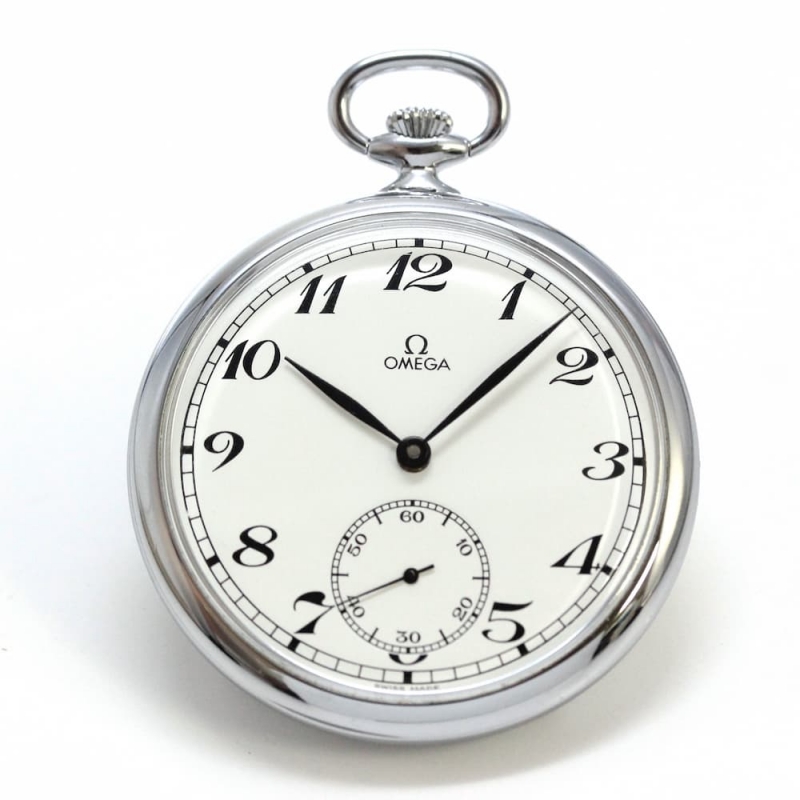 絶版モデルのオメガ（OMEGA） オープンフェイス懐中時計