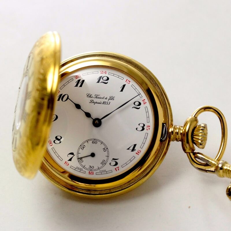 絶版モデルのティソ（TISSOT） ハーフハンター懐中時計 | 時計通販