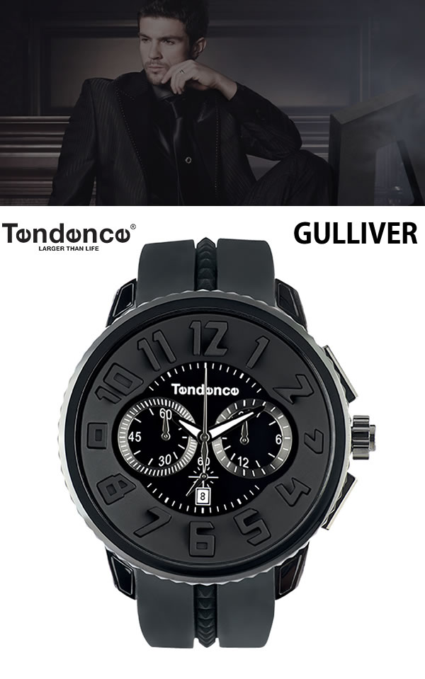 Tendence クロノグラフ クオーツ 腕時計 GULLIVER ROUND - 時計