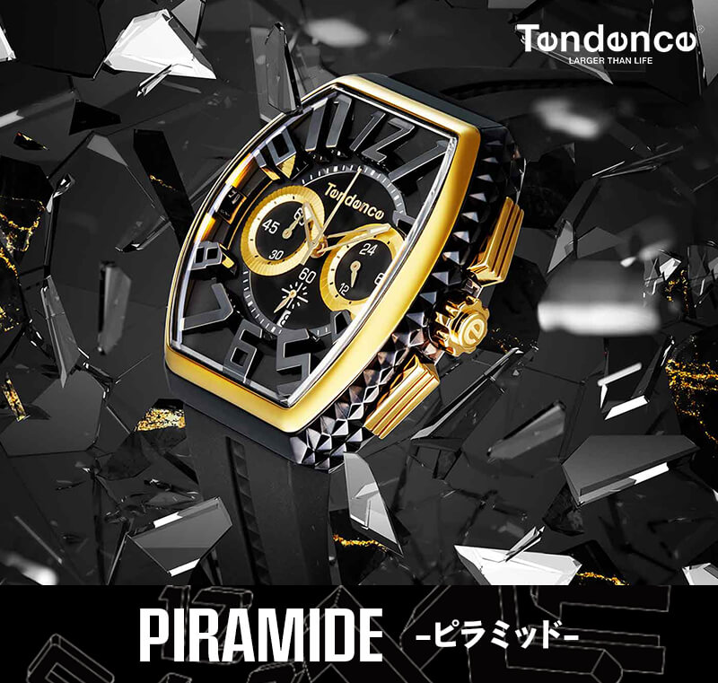 Tendence(テンデンス）PIRAMIDE(ピラミッド) 43mm 腕時計 TY860005