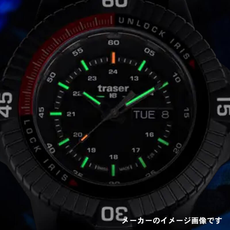 traser(トレーサー) P99 Q Tactical(タクティカル) 蓄光 トリガライト搭載の腕時計 夜行のイメージ