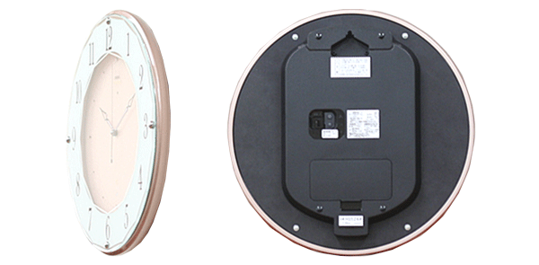 SEIKO セイコー EMBLEM 電波 掛け時計 HS524A　側面と裏面