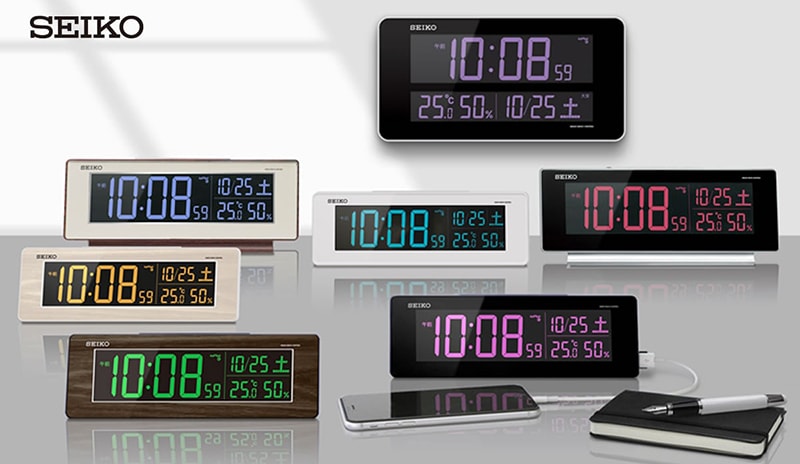 SEIKO セイコー アラーム付 デジタル電波置き時計 シリーズC3 DL305W 白